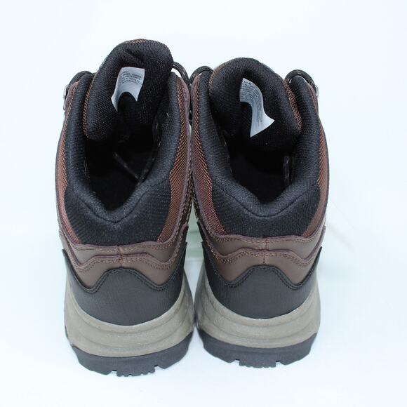 Khombu Men 10 Waterproof Kenny Hiker Hiking Boot Leather Memory Foam Brown NEW